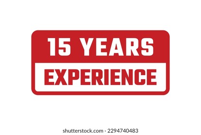 15 Years Experience Rubber Stamp