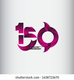 150 anniversary celebration vector concept template design illustration