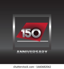150 Jubiläumsfeier Vektorillustration Konzept Template Design Illustration