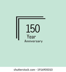 150 Anniversary Modern Stamp Seal for Birthday Wedding Party