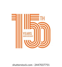 150 logo, 150 Years Anniversary Logo, Vector Template Design element for   invitation,  greeting card illustration.