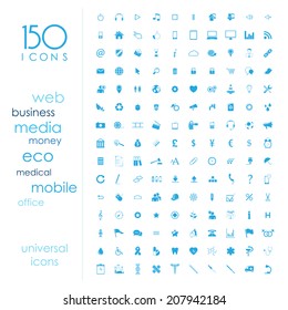 150 universal icons 