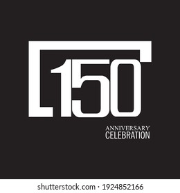150 YEAR ANNIVERSARY CELEBRATION VECTOR DESIGN TEMPLATE ILLUSTRATION