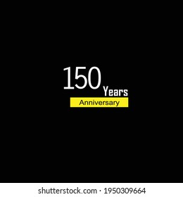 150 Year Anniversary Celebration Vector Template Design Illustration