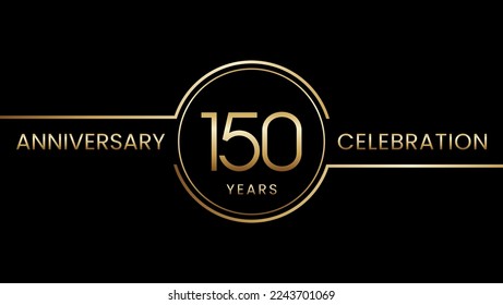 Free Vector  150 years anniversary badge