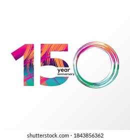 150 Year Anniversary Vector Template Design Illustration