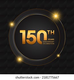 150 years anniversary celebrations logo design concept. Vector templates