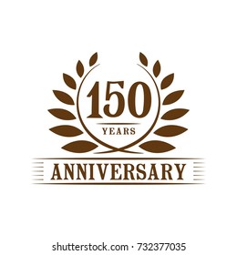 150 years anniversary logo template. 