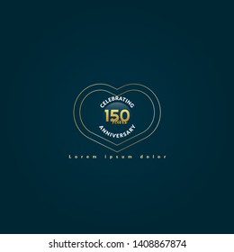 150 years anniversary logo.celebrating 150 years, anniversary logo