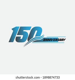 150 years anniversary vector concept template design