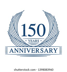 150 years design template. 150th anniversary. Vector and illustration.