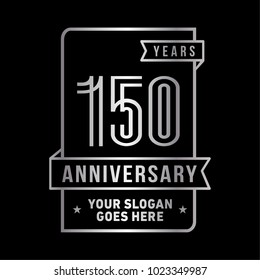 150th Anniversary Logo Vector Illustration Stock Vector (Royalty Free ...