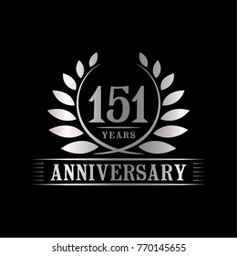 151 years anniversary logo template.