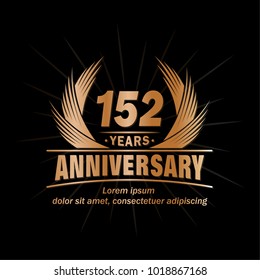152 years vector and illustration template.