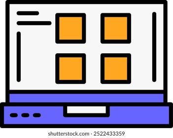 1548 - Menu Vetor Icon Design (Design de ícone de vetor de menu)