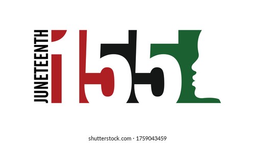 155 Years Aniversary Juneteenth Since 1865. Celebrate Freedom. Design Of Banner. Vector Logo Illustration.