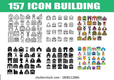 157 Icon Building and Home for any purposes website mobile app presentation