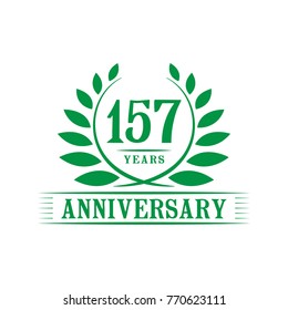 157 years anniversary logo template.
