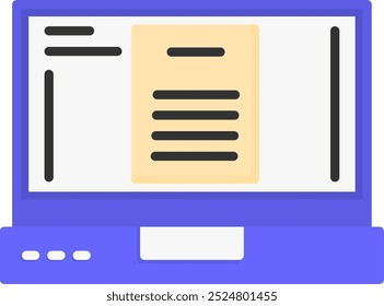 1577 - Document Vector Icon Design