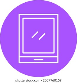 158 - Tablet Line Multi Circle Vector Icon Design