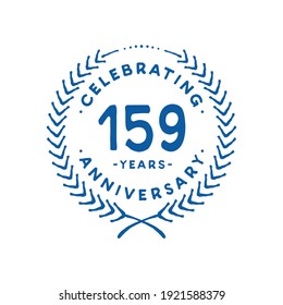 159 years design template. 159th vector and illustration.