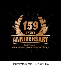159 years vector and illustration template.