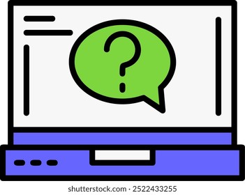 1592 - Question Vector Icon Design