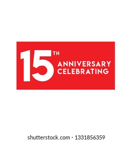 15th Anniversary Celebrating Vector Template Design Illustration