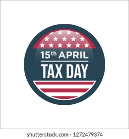 15th April Tax Day Sign On Stock Vector (Royalty Free) 1272479374