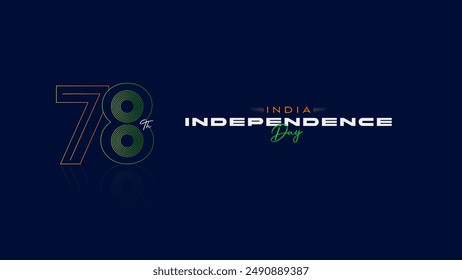 15th August 78th Independence Day of India, wavy Indian flag, tricolour background, 15th August background, Independence Day Background