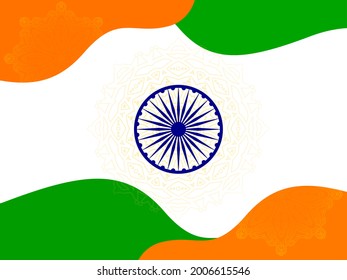 15th august happy indepence day of india background pattern vector