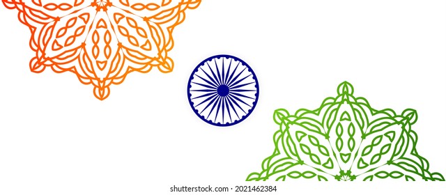 15th august happy indepence day of india background pattern vector