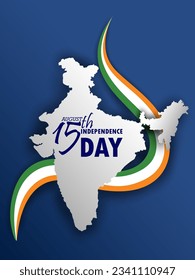 15th August, Happy Independence Day of India shopping sale and promotion advertisement background in vector