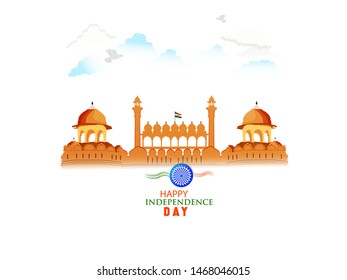 15th August, Independence Day poster or template design with Ashoka