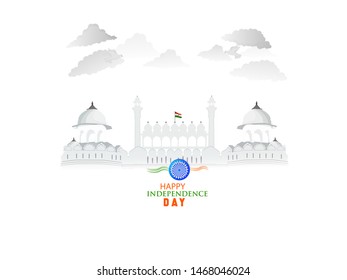 15th August, Independence Day poster or template design with Ashoka