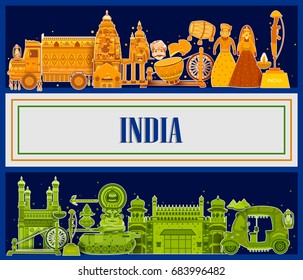 15th August Independence of India tricolor background in vector