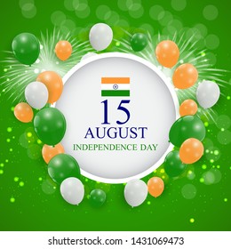 15th August India Independence Day celebration background. Vector Illustration EPS10
