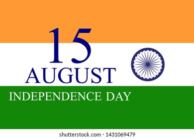15th August India Independence Day celebration background. Vector Illustration EPS10