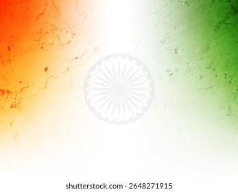 15th august Indian flag theme tricolor modern background vector