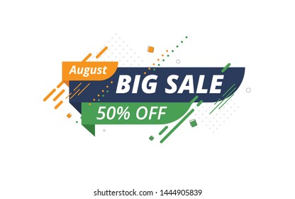 15th August Indian Independence Day  Big Sale, Offer Banner Design Template with 50% Discount Tag