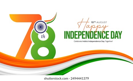 15 de agosto Día de la Independencia India 78° celebración 