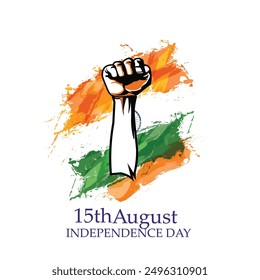 15th August. India's Independence Day. Creative design for posters,