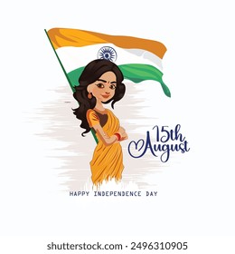 15th August. India's Independence Day. Creative design for posters,