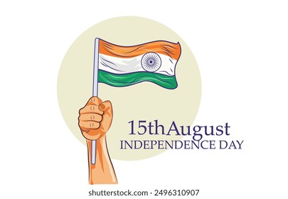 15th August. India's Independence Day. Creative design for posters,