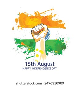 15th August. India's Independence Day. Creative design for posters,