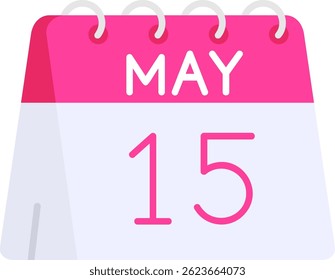 15th of May Line vector Icon Design