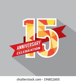 15th Years Anniversary Celebration Design