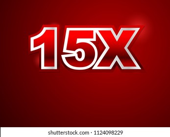 15x red logo