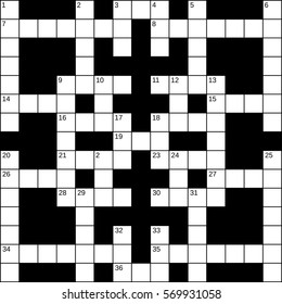 15x15 Squares Empty Britishstyle Crossword Grid Stock Vector (Royalty 15x15 Squares Empty Britishstyle Crossword Grid Stock Vector (Royalty
