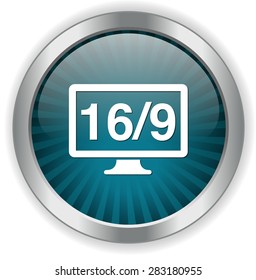 16 / 9 display icon